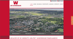 Desktop Screenshot of pietwarmerdammakelaardij.nl